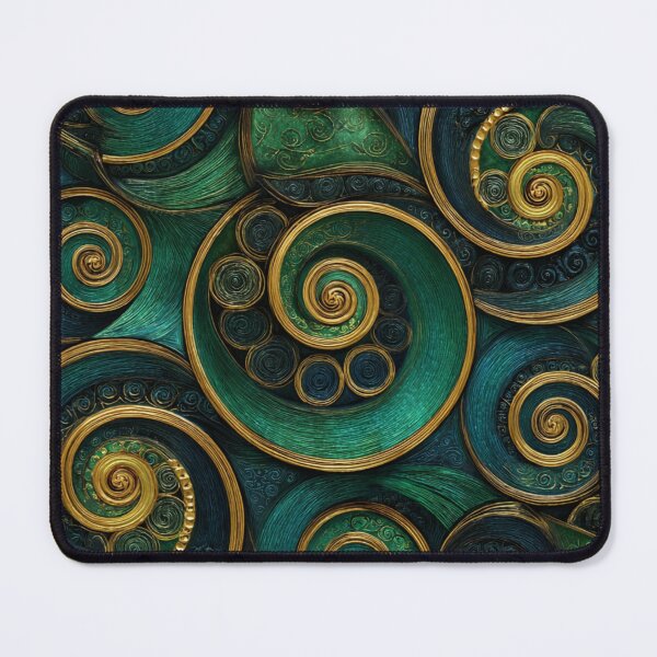 Item preview, New Zealand Māori Paua Pattern Koru Design 600 designed and sold by GrinGalore.