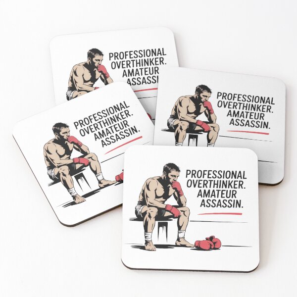 Item preview, Professional Overthinker. Amateur Assassin – Banksy MMA Art designed and sold by WSPrintCrafter.