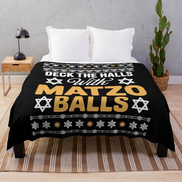 Item preview, Deck The Hall With Matzo Balls Ugly Hanukkah designed and sold by brynatshop.