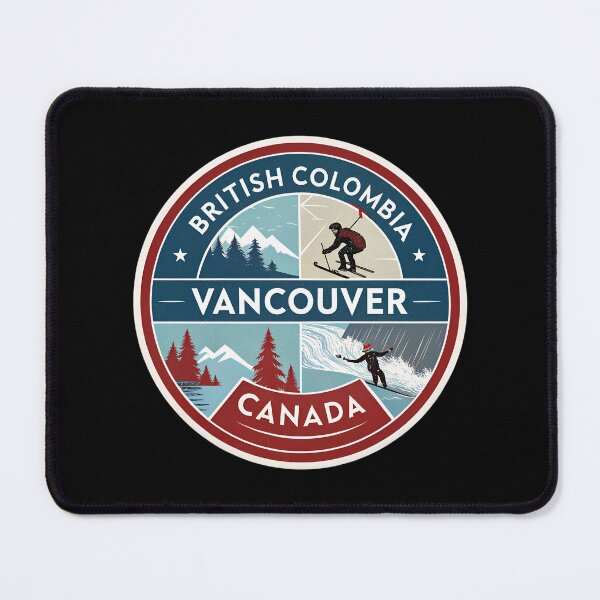 Item preview, Vancouver Canada Vintage Travel Sticker – British Columbia Adventure Design designed and sold by VividOrganica.