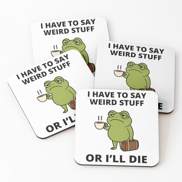 Artikelvorschau, Ich muss komische Sachen sagen, sonst sterbe ich, du blöder Frosch entworfen und verkauft von JuliusaMenzelo.
