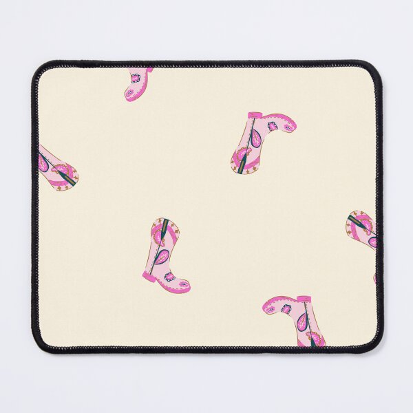 Item preview, Western Boots in Pink Tones on Cream - Cowgirl Aesthetic designed and sold by aneladesigns.