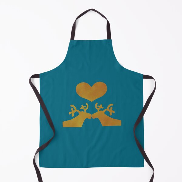 Item preview, Golden Reindeer couple on blue - Calm, Sensory-Friendly designed and sold by CreaTwinkles.