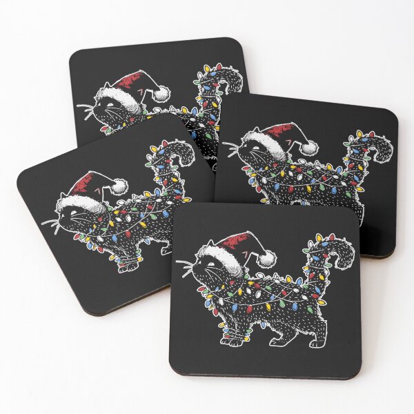 Item preview, Christmas Cat | Christmas Lights | Holiday designed and sold by Jcat7.