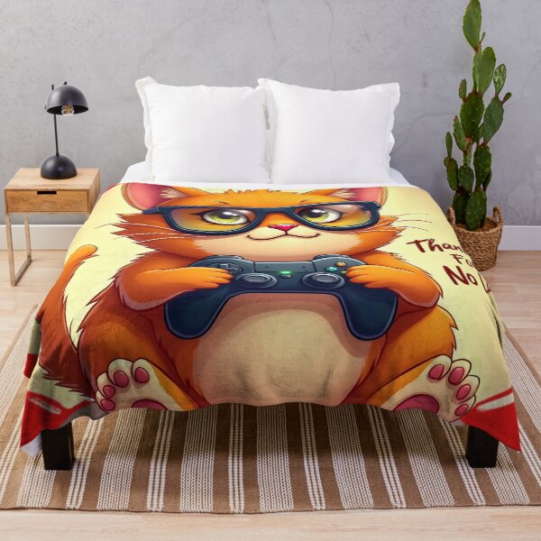 Item preview, Thankful for No Lag – Funny Gamer Cat Thanksgiving designed and sold by ShirtHatch.