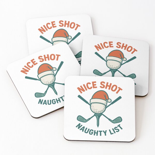 Item preview, Nice Shot Naughty List Golf Christmas Fun designed and sold by LuminOrb.