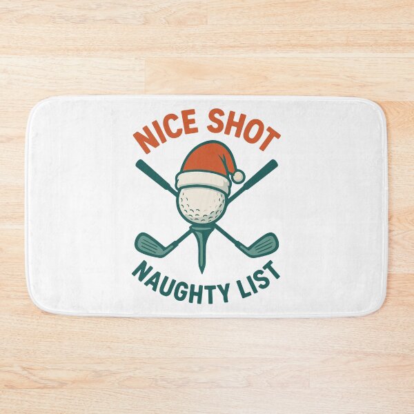 Item preview, Nice Shot Naughty List Golf Christmas Fun designed and sold by LuminOrb.
