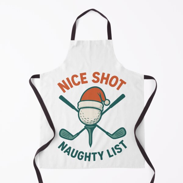 Item preview, Nice Shot Naughty List Golf Christmas Fun designed and sold by LuminOrb.