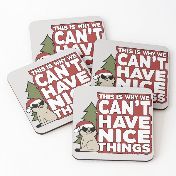 Item preview, Grumpy Christmas Cat | Sarcastic Holiday Funny Quote | Can't Have Nice Things Meme designed and sold by Taanva.