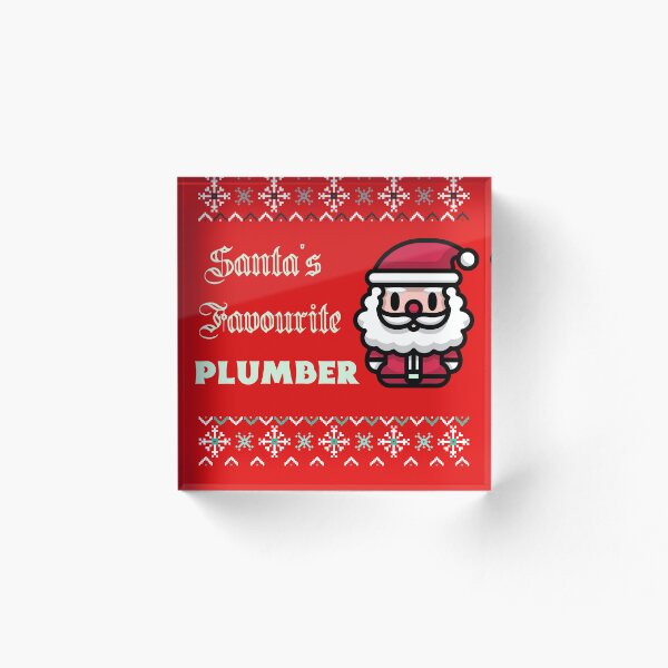 Aperçu de l'œuvre Le plombier préféré du Père Noël créée et vendue par SZ DesignZ.