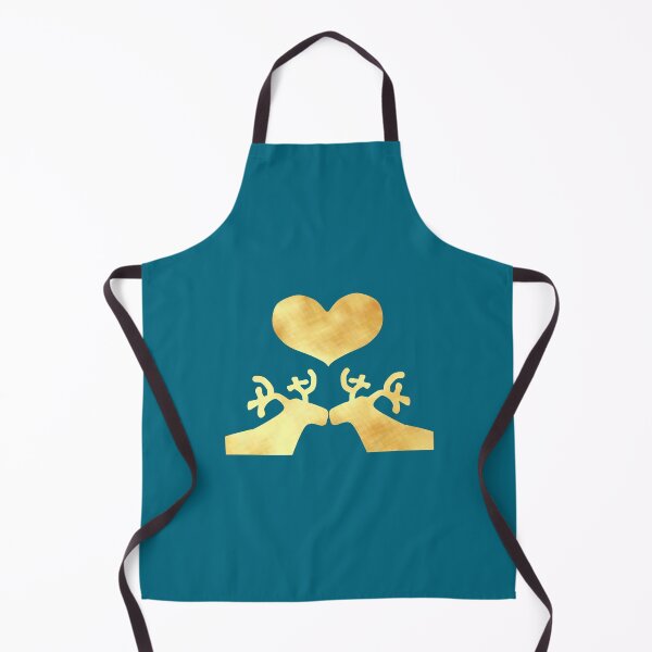 Item preview, Golden Reindeer couple on blue - Calm, Sensory-Friendly designed and sold by CreaTwinkles.