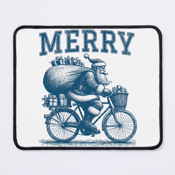 Item preview, Christmas | Santa | Bicycle | Merry designed and sold by Jcat7.