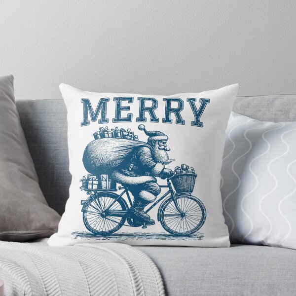 Item preview, Christmas | Santa | Bicycle | Merry designed and sold by Jcat7.