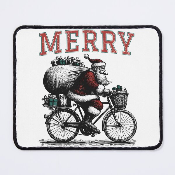 Item preview, Christmas | Santa | Bicycle | Merry designed and sold by Jcat7.