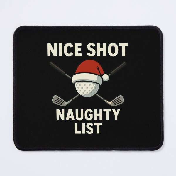 Item preview, Nice Shot Naughty List Funny Golf Xmas designed and sold by LuminOrb.