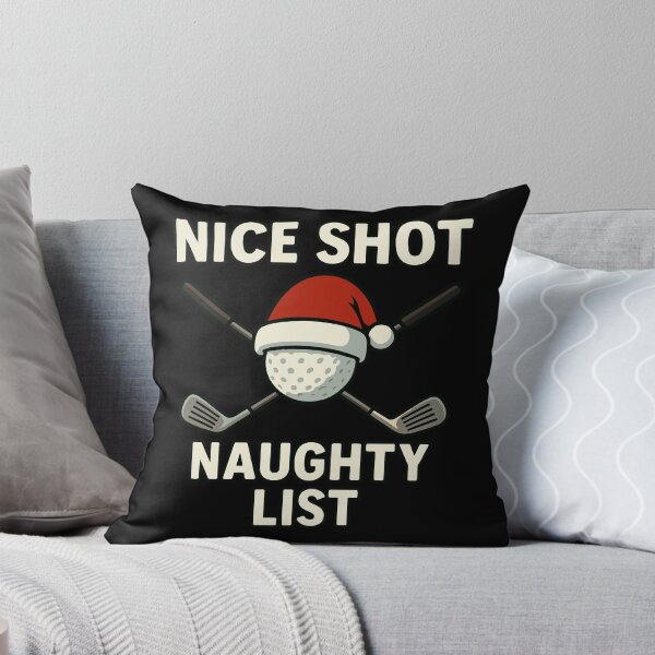 Item preview, Nice Shot Naughty List Funny Golf Xmas designed and sold by LuminOrb.