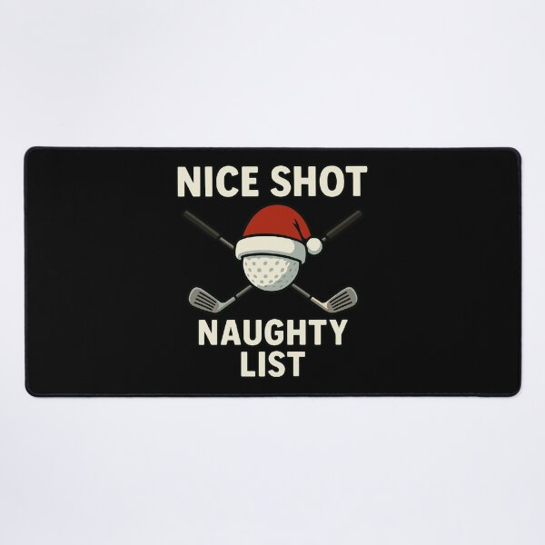 Item preview, Nice Shot Naughty List Funny Golf Xmas designed and sold by LuminOrb.