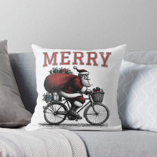 Item preview, Christmas | Santa | Bicycle | Merry designed and sold by Jcat7.