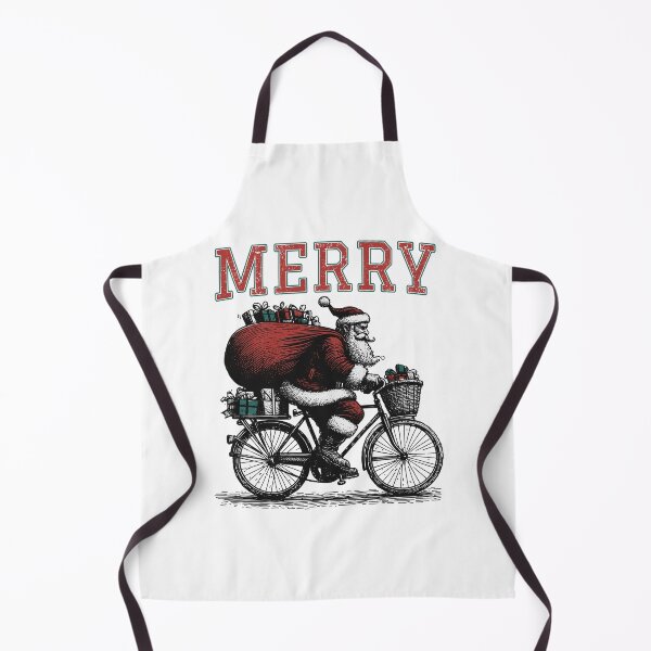 Item preview, Christmas | Santa | Bicycle | Merry designed and sold by Jcat7.