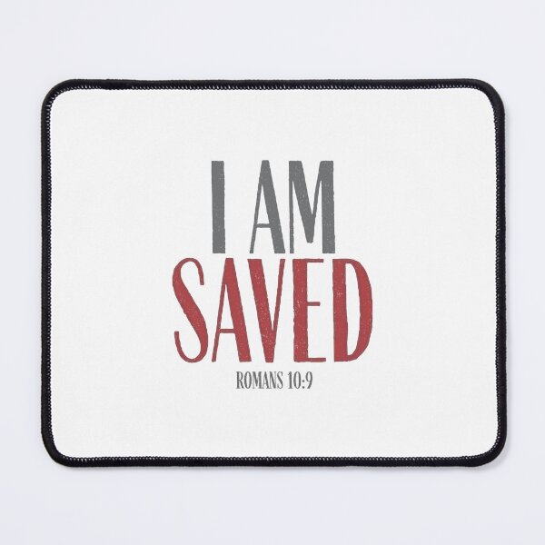 Item preview, I am saved - Romans 10:9 designed and sold by LambsPath.