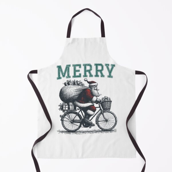 Item preview, Christmas | Santa | Bicycle | Merry designed and sold by Jcat7.