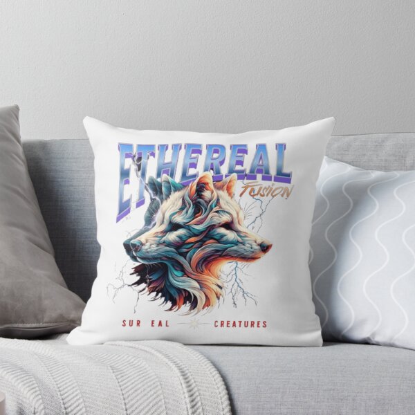 Item preview, Ethereal Fusion Wolves – Surreal Spirit Creature Artwork designed and sold by GloboStyle Design .
