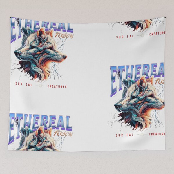 Item preview, Ethereal Fusion Wolves – Surreal Spirit Creature Artwork designed and sold by GloboStyle Design .