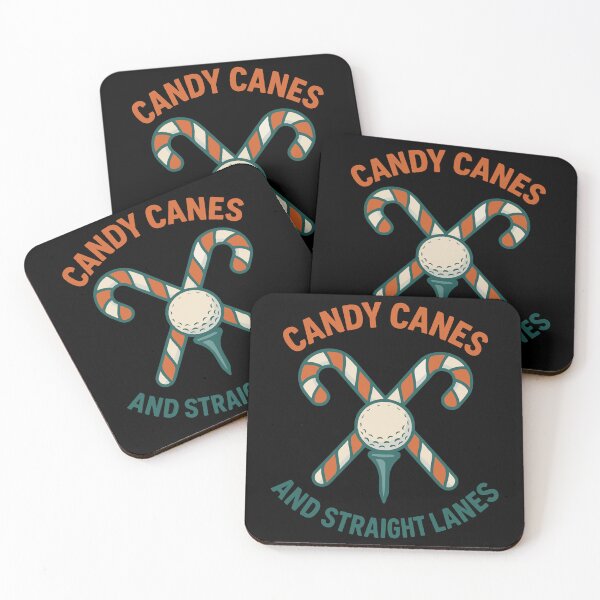 Item preview, Candy Canes And Straight Lanes Holiday Golf Fun designed and sold by LuminOrb.