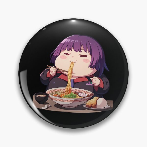 Artikelvorschau, Hitagi Senjougahara Chibi Anime Girl isst Ramen aus Bakemonogatari entworfen und verkauft von Raslbazola.