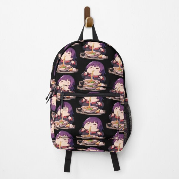 Item preview, Hitagi Senjougahara Chibi Anime Girl Eating Ramen from Bakemonogatari designed and sold by Raslbazola.