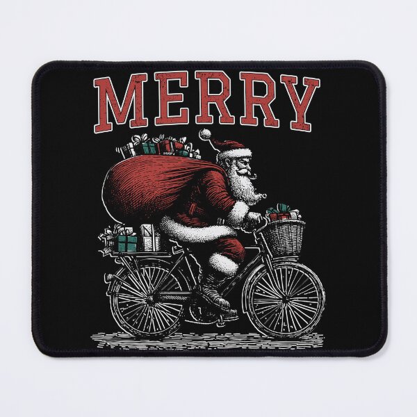 Item preview, Christmas | Santa | Bicycle | Merry designed and sold by Jcat7.