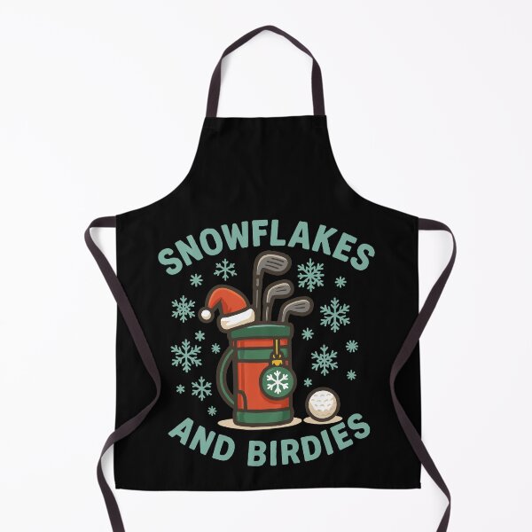 Item preview, Snowflakes And Birdies Santa Golf Holiday Fun designed and sold by LuminOrb.
