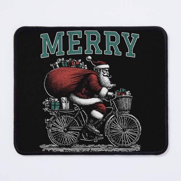 Item preview, Christmas | Santa | Bicycle | Merry designed and sold by Jcat7.
