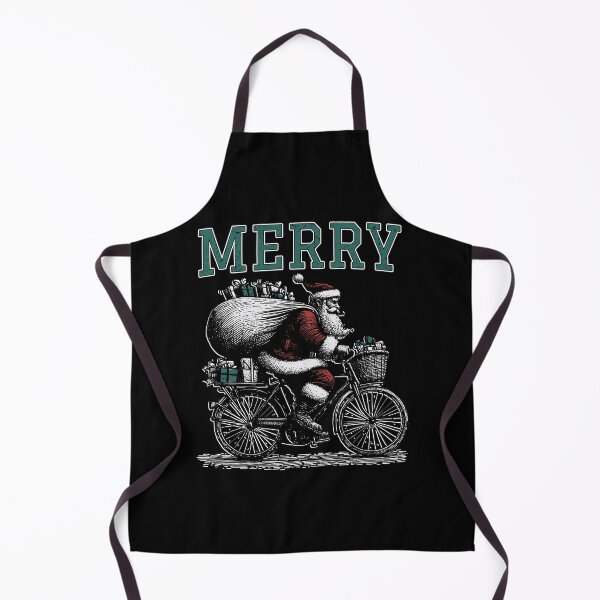 Item preview, Christmas | Santa | Bicycle | Merry designed and sold by Jcat7.