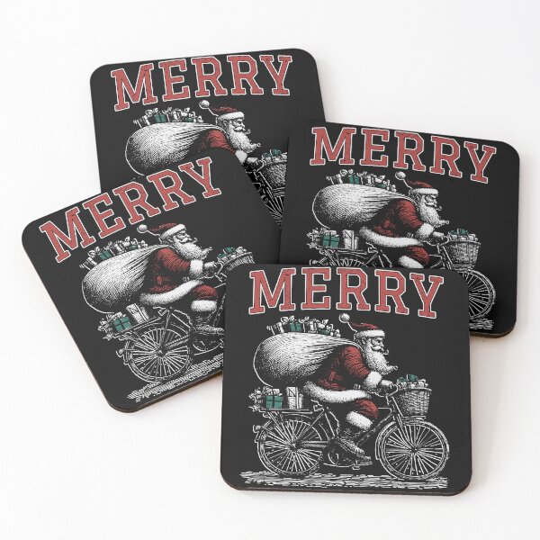 Item preview, Christmas | Santa | Bicycle | Merry designed and sold by Jcat7.