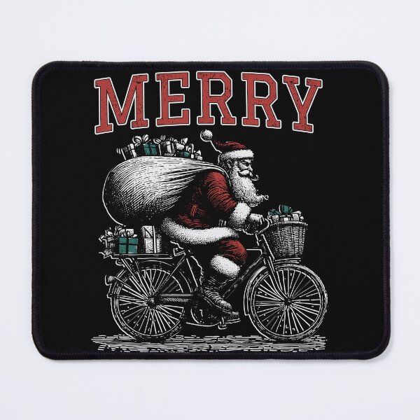 Item preview, Christmas | Santa | Bicycle | Merry designed and sold by Jcat7.