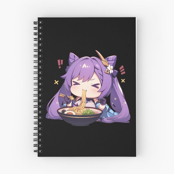 Item preview, Game Keqing Kawaii Ramen Delight Genshin Impact Anime Girl Chibi Style designed and sold by Raslbazola.