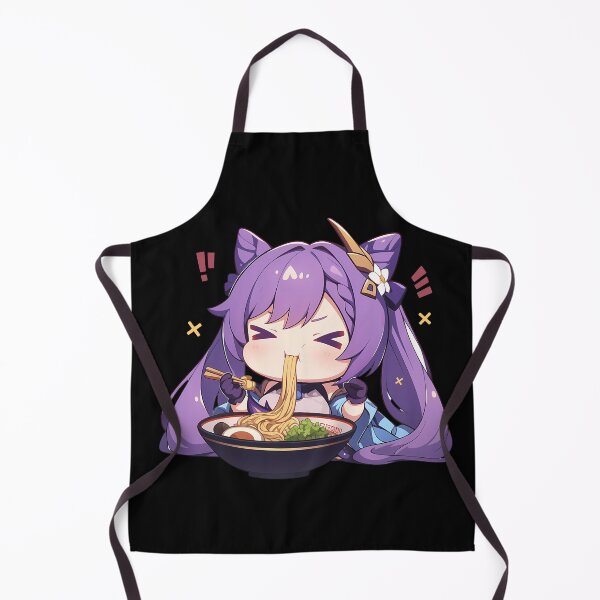 Item preview, Game Keqing Kawaii Ramen Delight Genshin Impact Anime Girl Chibi Style designed and sold by Raslbazola.