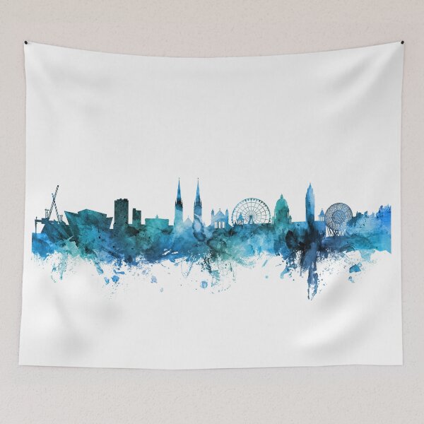 Item preview, Belfast Northern Ireland Skyline designed and sold by ArtPrints.