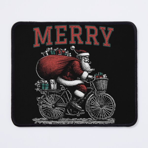 Item preview, Christmas | Santa | Bicycle | Merry designed and sold by Jcat7.