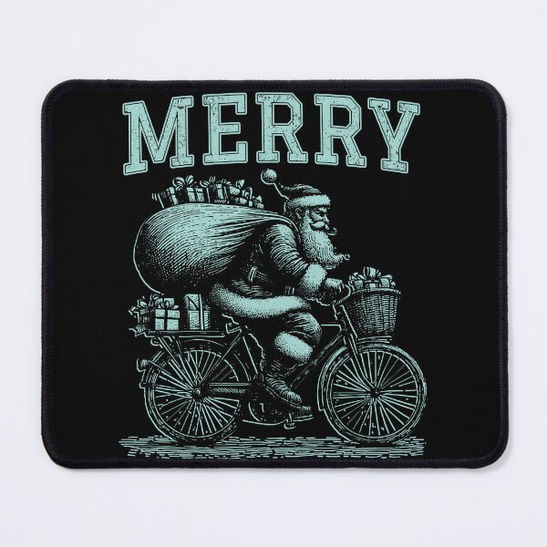 Item preview, Christmas | Santa | Bicycle | Merry designed and sold by Jcat7.