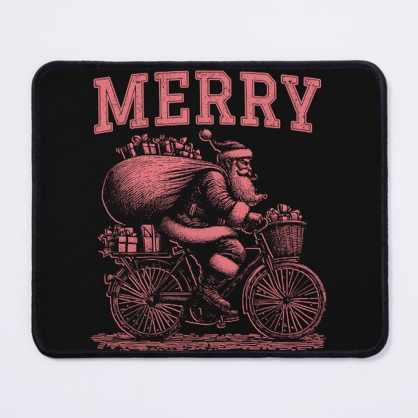 Item preview, Christmas | Santa | Bicycle | Merry designed and sold by Jcat7.