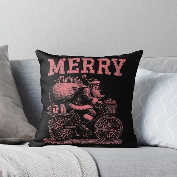 Item preview, Christmas | Santa | Bicycle | Merry designed and sold by Jcat7.