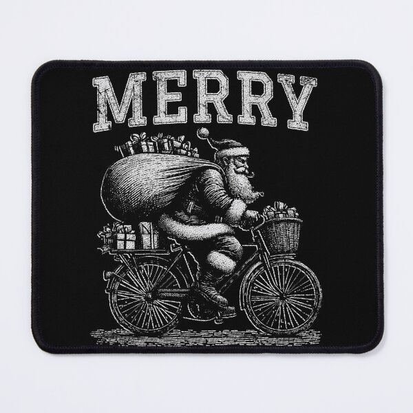 Item preview, Christmas | Santa | Bicycle | Merry designed and sold by Jcat7.