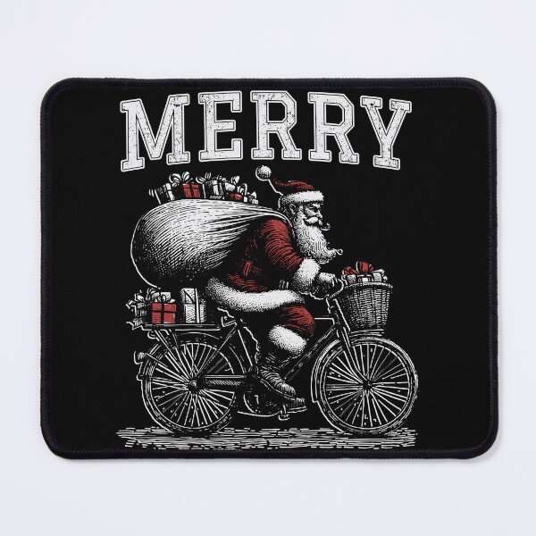 Item preview, Christmas | Santa | Bicycle | Merry designed and sold by Jcat7.