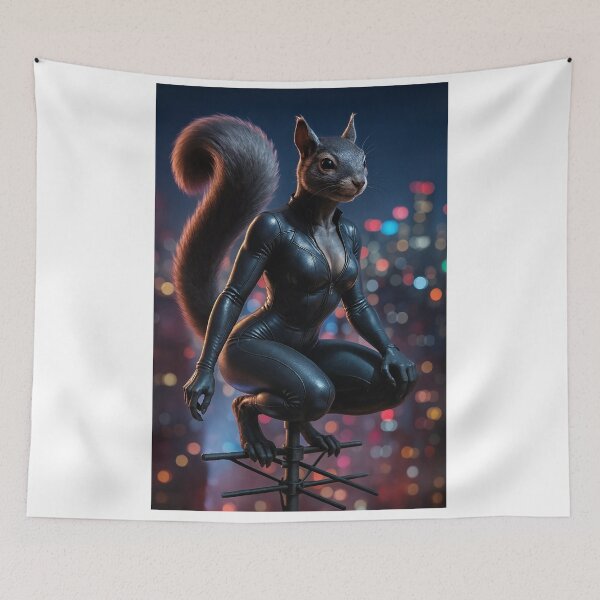 Item preview, Cyberpunk furry squirrel girl designed and sold by CathryneDelamort.