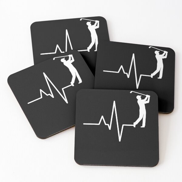 Item preview, Golf Heartbeat Silhouette Golfer Swing designed and sold by LuminOrb.