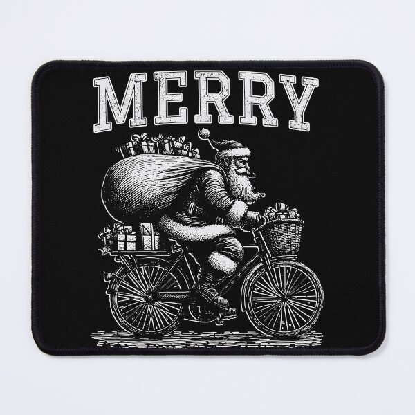 Item preview, Christmas | Santa | Bicycle | Merry designed and sold by Jcat7.