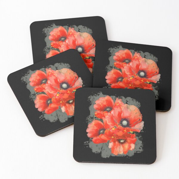 Item preview, Red poppies designed and sold by BurmaArtProject.