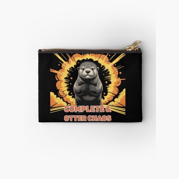 Item preview, Complete and Otter Chaos – Explosive Otter Design with Funny Animal Pun designed and sold by TinaMDedrick.